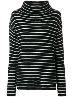 The Gigi джемпер с отворотом в полоску