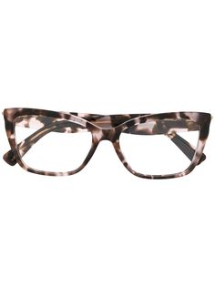 Valentino Eyewear очки в прямоугольной оправе черепаховой расцветки
