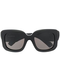 Balenciaga Eyewear массивные солнцезащитные очки с логотипом BB