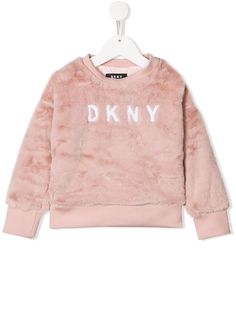 Dkny Kids толстовка из искусственного меха