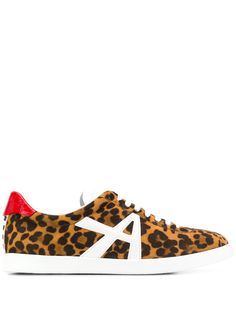 Aquazzura кеды с леопардовым принтом
