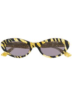 McQ Alexander McQueen солнцезащитные очки в оправе с зебровым принтом