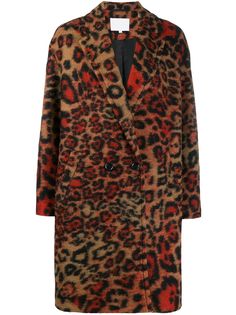 Lala Berlin пальто с леопардовым узором
