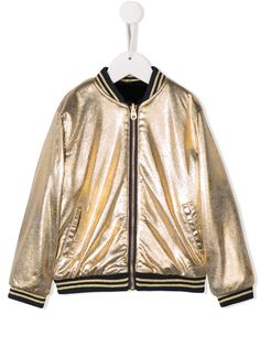 Little Marc Jacobs бомбер с эффектом металлик