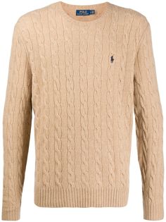 Polo Ralph Lauren пуловер фактурной вязки с логотипом