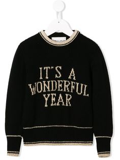 Alberta Ferretti Kids джемпер Its A Wonderful Year