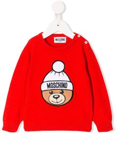 Moschino Kids джемпер с вышитым логотипом