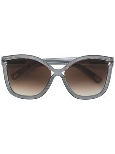 Chloé Eyewear массивные солнцезащитные очки в квадратной оправе