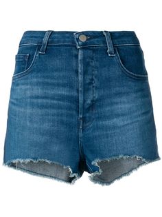 J Brand джинсовые шорты с необработанными краями