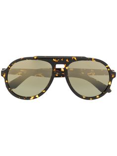 Jimmy Choo Eyewear солнцезащитные очки-авиаторы в оправе черепаховой расцветки