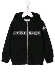 Givenchy Kids худи на молнии с логотипом