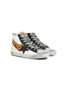 Golden Goose Kids высокие кеды Francy