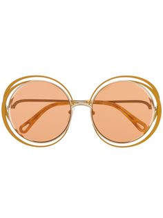 Chloé Eyewear солнцезащитные очки в круглой оправе