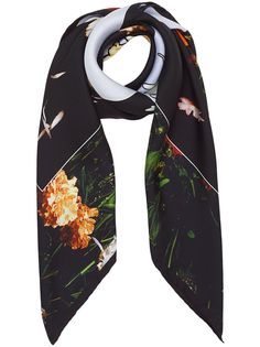 Burberry платок с цветочным принтом