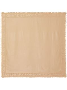 Burberry жаккардовый шарф с монограммой