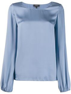 Theory атласная блузка