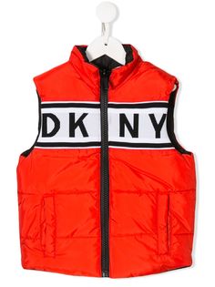 Dkny Kids двусторонний жилет с логотипом