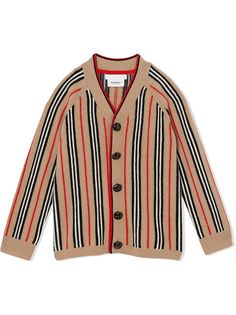 Burberry Kids кардиган в полоску