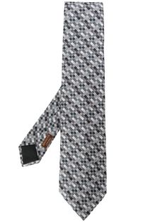 Hermès галстук 2000-х годов с геометричным узором Hermes