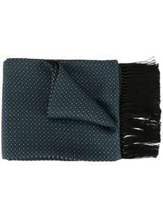 Dolce & Gabbana шарф с бахромой и принтом