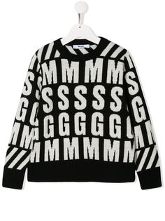 Msgm Kids джемпер с монограммой