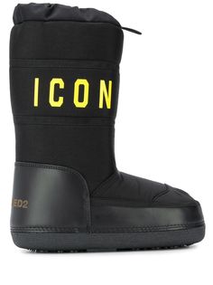 Dsquared2 утепленные сапоги с принтом