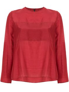 Sara Lanzi блузка с круглым вырезом