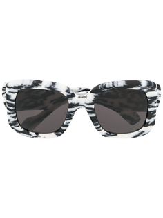 Balenciaga Eyewear солнцезащитные очки в квадратной оправе с принтом