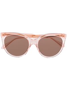 Gucci Eyewear затемненные солнцезащитные очки в оправе кошачий глаз