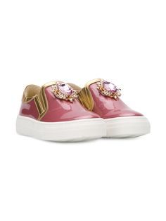 Quis Quis embellished slip-on sneakers