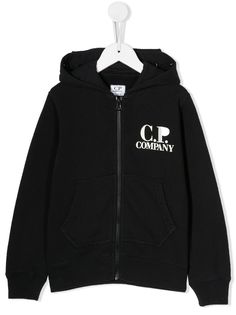 C.P. Company Kids худи на молнии с линзами на капюшоне