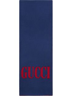 Gucci шарф с жаккардовым логотипом