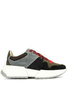 Mm6 Maison Margiela кроссовки на шнуровке со вставками