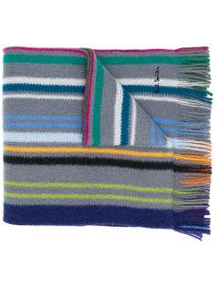 Paul Smith трикотажный шарф в полоску