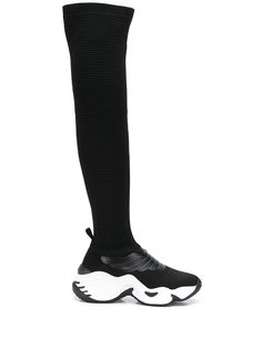 Emporio Armani высокие кроссовки-носки