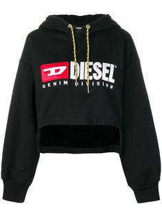Diesel укороченная толстовка с капюшоном