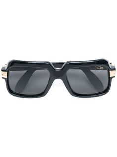 Cazal квадратные солнцезащитные очки-авиаторы