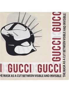 Gucci шарф с принтом
