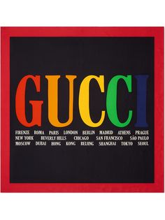 Gucci платок с принтом Gucci Cities