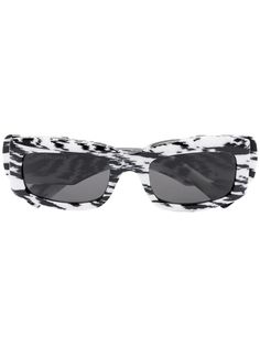 Balenciaga Eyewear солнцезащитные очки с зебровым принтом