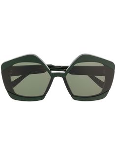 Marni Eyewear солнцезащитные очки в массивной оправе