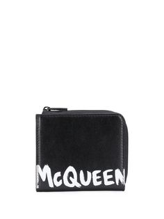 Alexander McQueen кошелек на молнии с логотипом