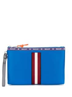 Bally клатч с контрастной вставкой в полоску