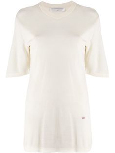 Victoria Beckham трикотажный топ оверсайз