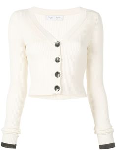 Proenza Schouler White Label укороченный кардиган тонкой вязки в рубчик