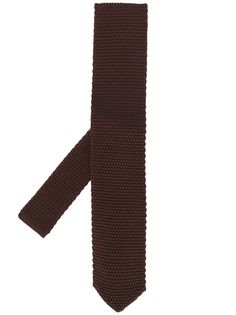 Brunello Cucinelli трикотажный галстук с заостренным концом