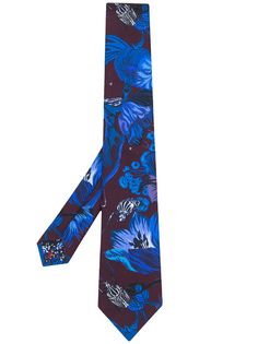 Paul Smith галстук с цветочным принтом