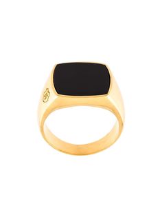Nialaya Jewelry коктейльное кольцо с ониксом