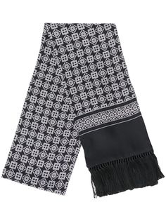 Dolce & Gabbana шарф с бахромой и узором