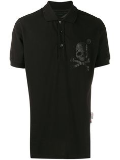 Philipp Plein рубашка-поло с декором Skull